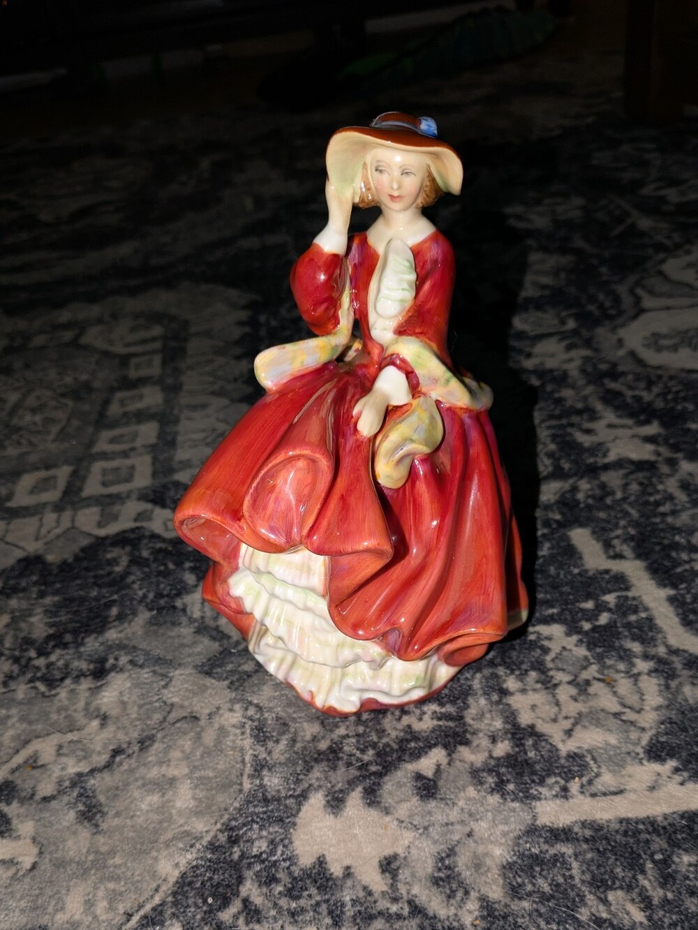 Royal Doulton Top Of The Hill Lady In Red